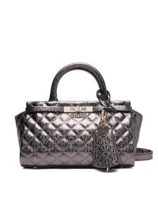 Guess Torebka HWGM81 57050 Srebrny. Szare torebki klasyczne Guess, z aplikacjami, ze skóry, bez dodatków. Za 439,99 zł.