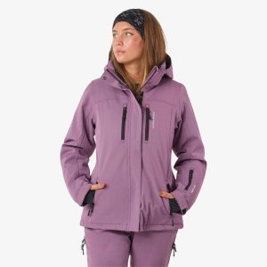 Kurtka narciarska Narciarstwo Damska Swedemount Cervinia Jacket W oddychająca. Fioletowe kurtki SWEDEMOUNT, na zimę, bez wzorów, bez kaptura. W wyprzedaży za 447,00 zł.