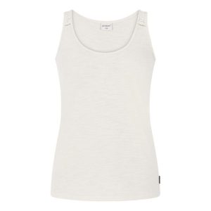 Damski tank top Protest Impulses. Białe topy Protest, bez wzorów, bez kołnierzyka, bez ramiączek. Za 173,00 zł.