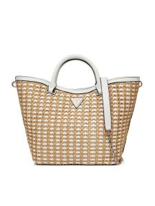 Guess Torebka HWWG96 47220 Beżowy. Brązowe torebki klasyczne Guess, z aplikacjami, ze skóry, bez dodatków. Za 379,99 zł.