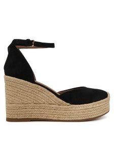 BOSS Espadryle Madeira 50563452 Czarny. Czarne espadryle Boss, bez wzorów, ze skóry, bez obcasa. Za 799,99 zł.