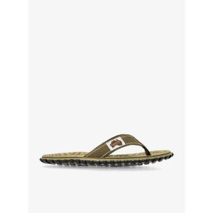 Japonki Gumbies Islander Flip-Flops. Zielone klapki Gumbies, bez wzorów, bez obcasa. Za 89,99 zł.