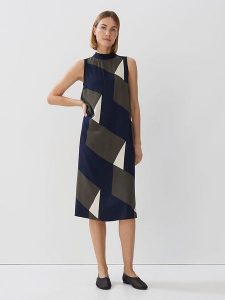 Someday Sukienka w kolorze czarno-szaro-białym rozmiar: 36. Białe sukienki someday., bez wzorów, z wiskozy, bez kołnierzyka, bez ramiączek, midi. Za 193,45 zł.