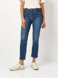 Toni Dżinsy - Slim fit - w kolorze niebieskim rozmiar: W48. Niebieskie jeansy Toni, bez wzorów, z podwyższonym stanem. Za 152,99 zł.