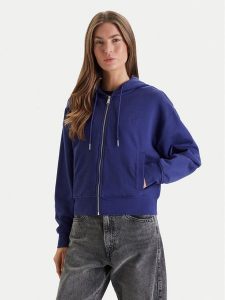 Calvin Klein Jeans Bluza Monogram LV047F208G Fioletowy Relaxed Fit. Fioletowe bluzy Calvin Klein Jeans, m, bez wzorów, z bawełny, bez kaptura. Za 325,99 zł.