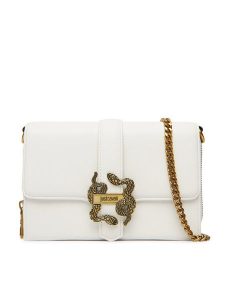 Just Cavalli Torebka 80RA5PA6 ZSA89 Biały. Białe torebki klasyczne Just Cavalli, bez wzorów, ze skóry, bez dodatków. Za 660,99 zł.