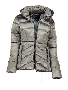 Geographical Norway Kurtka zimowa "Blanche" w kolorze szarym rozmiar: XXL. Szare kurtki Geographical Norway, na zimę, xxl, bez wzorów, z puchu, bez kaptura. Za 312,58 zł.