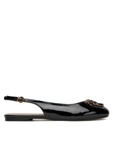 PINKO Baleriny Maggy 01 SD0247 E002 Czarny. Czarne balerinki Pinko, bez wzorów, ze skóry, bez obcasa, bez zapięcia. Za 499,99 zł.