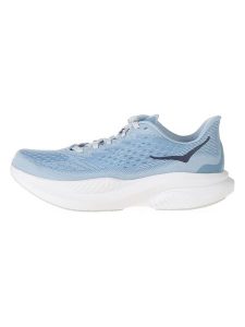 HOKA ONE ONE Buty "Mach 6 LA" w kolorze błękitnym do biegania rozmiar: 39 1/3. Niebieskie buty sportowe Hoka One One, bez wzorów, z materiału, bez zapięcia, do biegania. Za 439,24 zł.