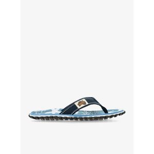 Japonki Gumbies Islander Flip-Flops. Niebieskie klapki Gumbies, bez wzorów, bez obcasa. Za 86,99 zł.