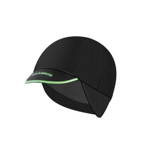 Zimowa czapka z daszkiem pod kask unisex Rockbros YPP001. Czarne czapki ROCKBROS, bez wzorów, sportowe. Za 44,00 zł.