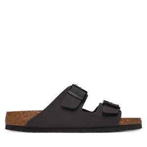 Klapki Birkenstock. Szare klapki Birkenstock, bez wzorów, bez obcasa. Za 399,99 zł.