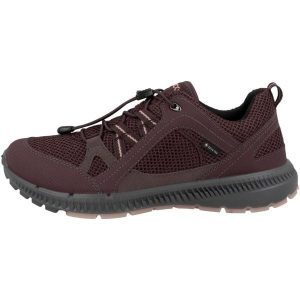 Buty do chodzenia damskie Ecco Terracruise II W Gtx Tex. Czerwone buty trekkingowe ecco, z materiału, bez zapięcia. W wyprzedaży za 613,00 zł.