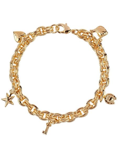 MENTHE À L'O Pozłacana bransoletka z zawieszkami rozmiar: onesize. Żółte bransoletki MENTHE À L'O, pozłacane. Za 126,45 zł.