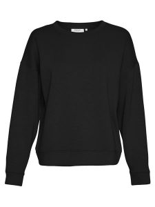 MOSS COPENHAGEN Bluza "Ima" w kolorze czarnym rozmiar: XS/S. Czarne bluzy Moss Copenhagen, s, bez wzorów, z wiskozy, bez kaptura. Za 153,45 zł.
