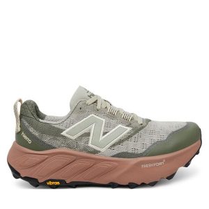 Buty do biegania New Balance. Zielone buty sportowe New Balance, bez wzorów, bez zapięcia, do biegania. Za 392,99 zł.