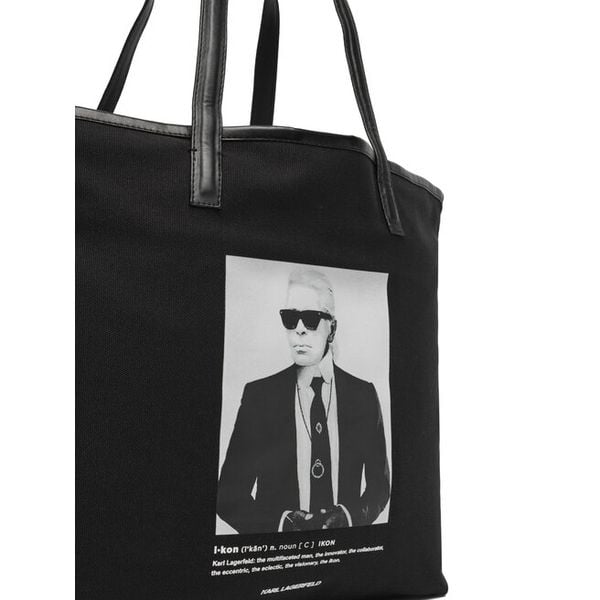 Torebka KARL LAGERFELD. Czarne shopper bag KARL LAGERFELD, bez wzorów, bez dodatków. Za 429,99 zł.