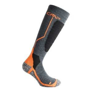 Skarpety narciarskie CMP SKI SOCK WOOL wełniane ocieplane antybakteryjne. Brązowe skarpetki CMP, bez wzorów, z wełny. Za 164,50 zł.