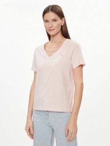 Tommy Hilfiger T-Shirt Modern WW0WW39781 Różowy Regular Fit. Czerwone t-shirty TOMMY HILFIGER, m, bez wzorów, z bawełny, bez kołnierzyka, bez ramiączek. Za 149,99 zł.
