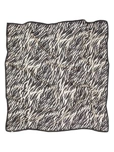 Becksöndergaard Jedwabna chusta "Zerona" w kolorze kremowo-czarnym - 100 x 100 cm rozmiar: onesize. Brązowe apaszki i chusty Becksöndergaard, bez wzorów, z jedwabiu. Za 160,96 zł.