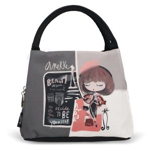 Szara Damska Torebka Na Lunch Anekke. Szare torebki klasyczne Anekke, bez wzorów, bez dodatków. Za 79,99 zł.