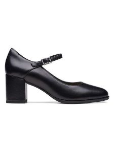 Clarks Skórzane czółenka "Freva 55" w kolorze czarnym rozmiar: 37,5. Czarne czółenka Clarks, bez wzorów, bez obcasa, bez zapięcia. Za 188,85 zł.