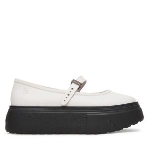 Baleriny Melissa. Białe balerinki Melissa, bez wzorów, bez obcasa, bez zapięcia. Za 498,99 zł.