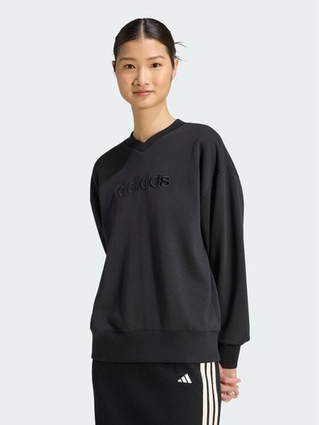 Adidas Bluza Seasonal Essentials Stain V-Neck Sweatshirt KS2800 Czarny Regular Fit. Czarne bluzy ADIDAS, m, bez wzorów, z bawełny, bez kaptura. Za 189,99 zł.