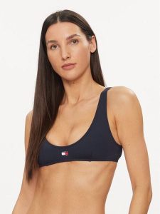 Tommy Hilfiger Góra od bikini UW0UW05098 Granatowy. Niebieskie bikini TOMMY HILFIGER, bez wzorów, z syntetyku. Za 129,99 zł.