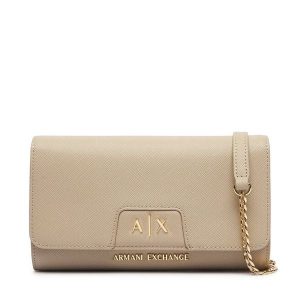 Torebka Armani Exchange. Brązowe torebki klasyczne Armani Exchange, bez wzorów, bez dodatków. Za 429,99 zł.