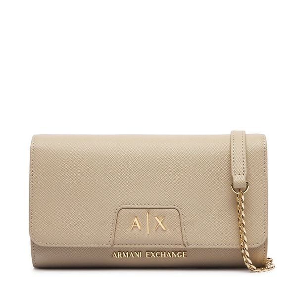 Torebka Armani Exchange. Brązowe torebki klasyczne Armani Exchange, bez wzorów, bez dodatków. Za 429,99 zł.