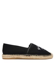 KARL LAGERFELD Espadryle Kamini KL80110A Czarny. Czarne espadryle KARL LAGERFELD, bez wzorów, z materiału, bez obcasa. Za 659,99 zł.