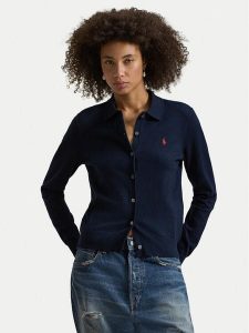 Polo Ralph Lauren Kardigan 211972110502 Granatowy Slim Fit. Niebieskie kardigany Polo Ralph Lauren, z bawełny. Za 559,99 zł.