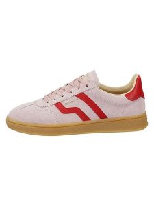 GANT Footwear Skórzane sneakersy "Cuzima" w kolorze czerwono-jasnoróżowym rozmiar: 40. Różowe trampki GANT Footwear, bez wzorów, bez zapięcia. Za 334,95 zł.