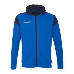 Bluza dresowa z kapturem Uhlsport Squad 27. Niebieskie kurtki Uhlsport, xl, bez wzorów, z dresówki, z kapturem. Za 217,50 zł.
