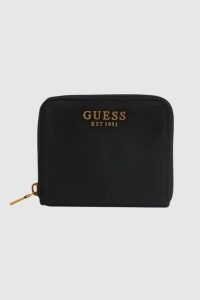GUESS Mały czarny portfel Arja. Czarne portfele Guess, z aplikacjami. W wyprzedaży za 190,99 zł.