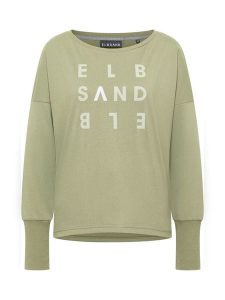 ELBSAND Bluza "Ingiara" w kolorze zielonym rozmiar: S. Zielone bluzy ELBSAND, s, bez wzorów, bez kaptura. Za 88,95 zł.