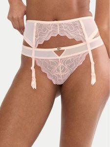 Triumph Pas do pończoch Waves Of Glow 10226331 Beżowy. Brązowe rajstopy i pończochy Triumph, bez wzorów, z syntetyku. Za 109,99 zł.