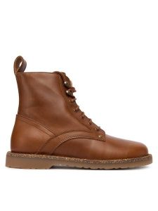 Birkenstock Trapery Bryson 1030180 Brązowy. Brązowe buty zimowe Birkenstock, ze skóry, bez obcasa, bez zapięcia. Za 849,99 zł.