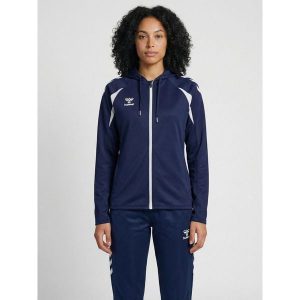 Damska bluza dresowa z kapturem Hummel Core 2.0. Białe bluzy Hummel, bez wzorów, z dresówki, z kapturem. Za 272,50 zł.