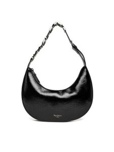 Pepe Jeans Torebka Gracey PL0300048 Czarny. Czarne torebki klasyczne Pepe Jeans, bez wzorów, z jeansu, bez dodatków. Za 399,99 zł.
