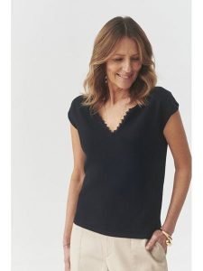 TATUUM Koszulka "Dandy" w kolorze granatowym rozmiar: L. Niebieskie bluzki Tatuum, l, bez wzorów, bez kołnierzyka, bez ramiączek. Za 139,20 zł.