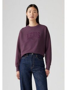 Levi's Sweter w kolorze fioletowym rozmiar: L. Różowe swetry oversize Levi's®, l, bez wzorów, bez ramiączek. Za 130,95 zł.