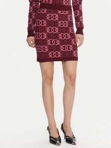 PINKO Spódnica mini Bang Bang 106040 A2YD Bordowy Slim Fit. Czerwone spódnice Pinko, m, bez wzorów, z wiskozy, mini. Za 452,99 zł.