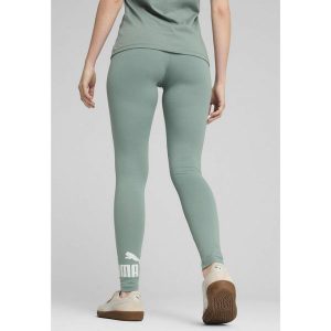 Legginsy damskie z logo No. 1 ESS PUMA Green Moon. Szare legginsy Puma, bez wzorów, z gumy. W wyprzedaży za 94,00 zł.