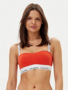 Calvin Klein Underwear Biustonosz top 000QF7628E Czerwony. Czerwone topy Calvin Klein Underwear, xs, bez wzorów, z bawełny, bez kołnierzyka, bez ramiączek. Za 129,99 zł.