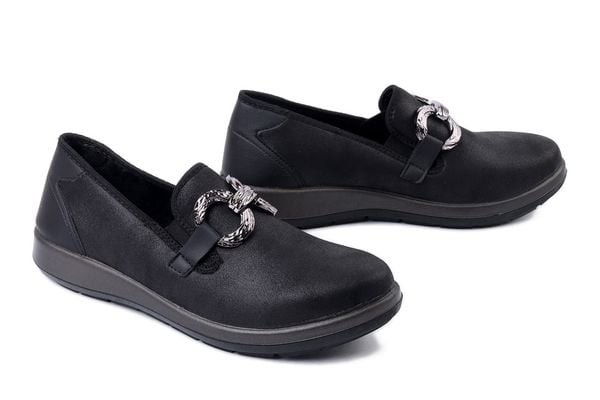 BEFADO DR ORTO 156D029 czarny, półbuty damskie. Czarne półbuty Befado Dr Orto, bez wzorów, bez obcasa, bez zapięcia. Za 87,07 zł.