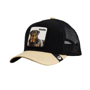 Czapka z daszkiem Goorin Bros. The Guard Dog Trucker 101-1767-BLK. Czarne czapki Goorin Bros, bez wzorów, sportowe. Za 148,00 zł.