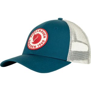 Czapka z daszkiem Fjällräven 1960 Logo Langtradarkeps. Niebieskie czapki Fjällräven, bez wzorów, sportowe. Za 149,99 zł.
