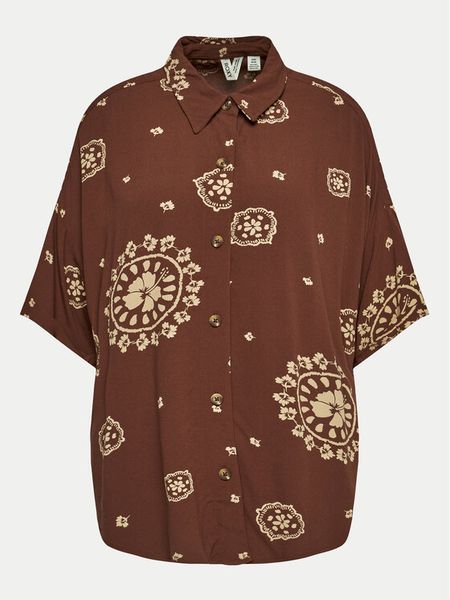 Roxy Koszula Beach Nostalgia ERJWT03614 Brązowy Regular Fit. Brązowe koszule Roxy, m, bez wzorów, z wiskozy, bez kołnierzyka, bez ramiączek. Za 129,99 zł.